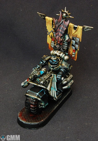 Illustration for article titled Magnificent Giger-inspired scenic base for a Warhammer 40k Space Marine army